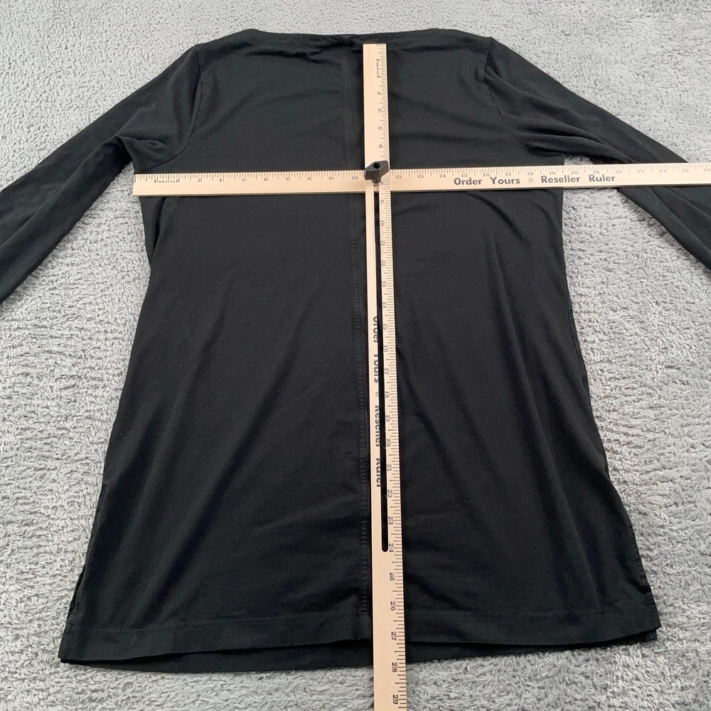 Duluth Trading Shirt Womens Medium Black Tunic Long Sleeve Pima Cotton Willow - Picture 4 of 9